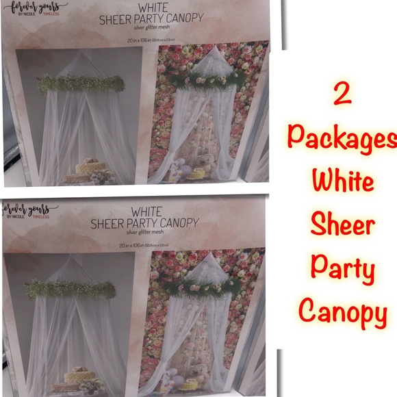 Canopy Timeless Sheer Party Canopy - Picture 1 of 8